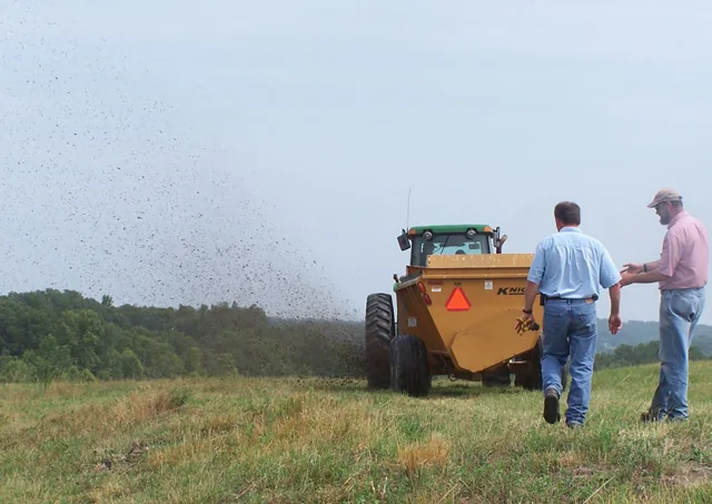 H&A Resource Management staff overseeing a land application project in the field