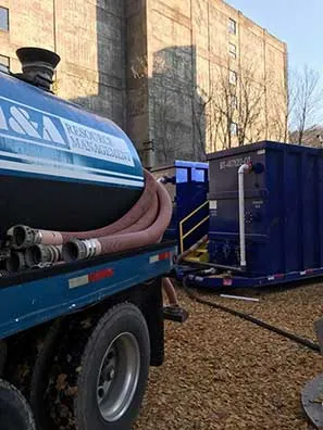 H&A Resource Management mobile dewatering belt press unit on site (7)