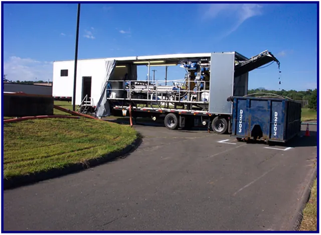 H&A Resource Management mobile dewatering belt press unit on site (6)