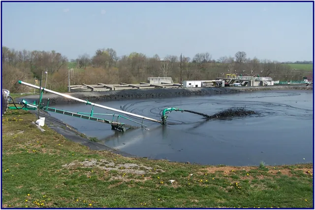 H&A Resource Management crew performing wastewater lagoon cleaning and solids removal (8)